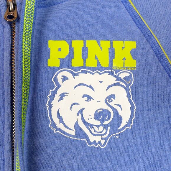 VTG Y2K PINK Victoria’s Secret UCLA Bruins Hoodie Womens XS Blue Academia RARE - Picture 5 of 15